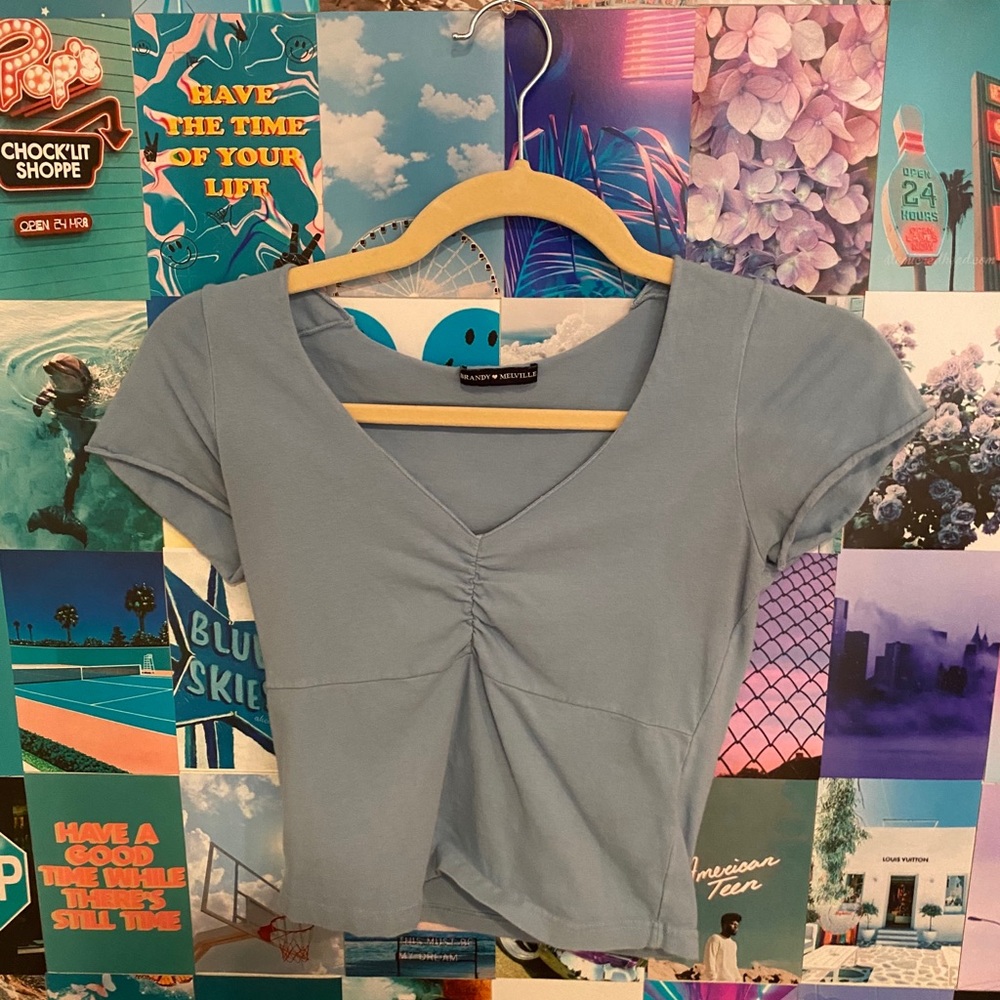 Brandy Melville Blue Gina Top